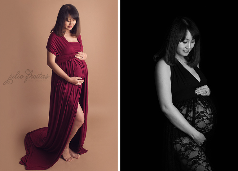 boston maternity photography in studio