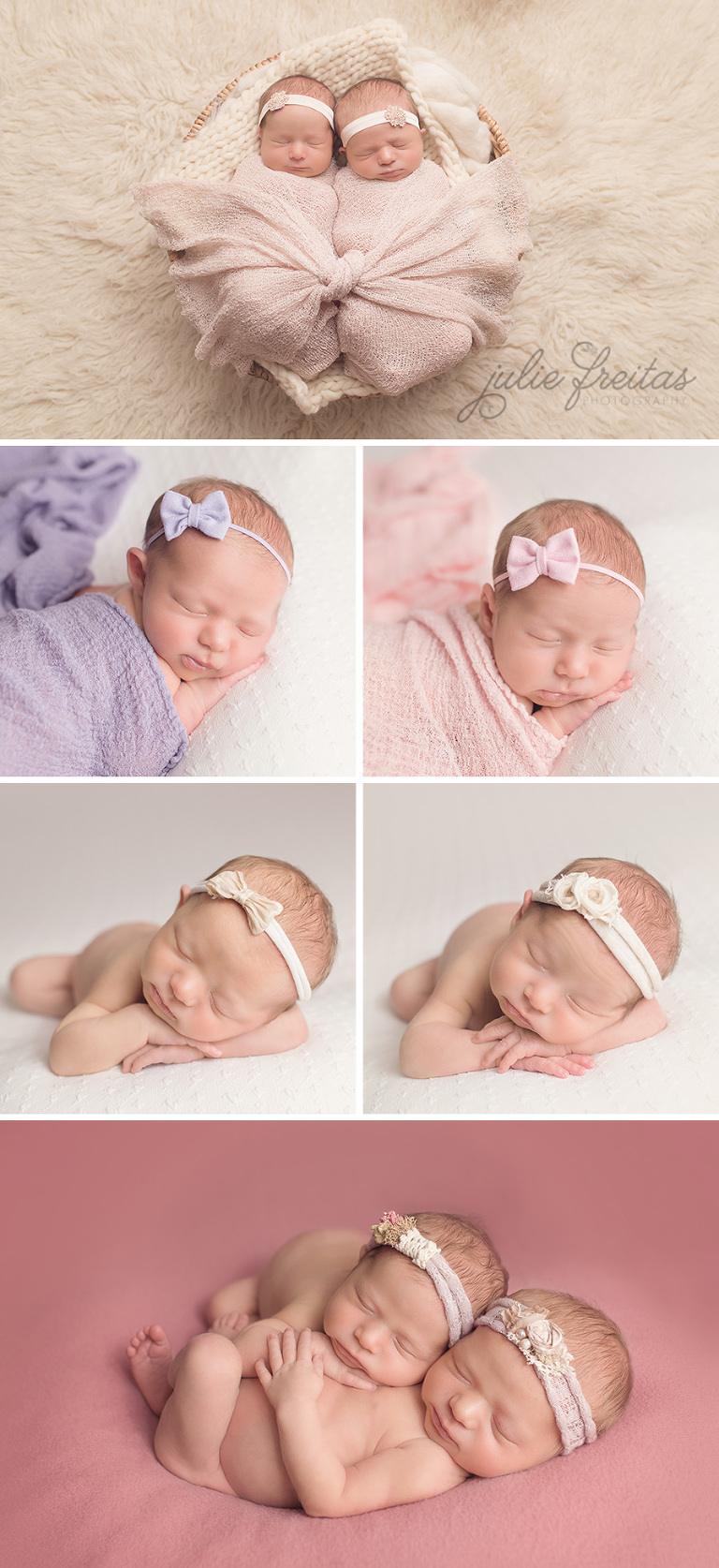 massachusetts twin newborn photography