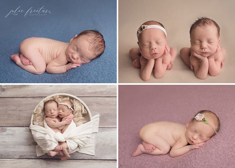 boston twin newborn photos
